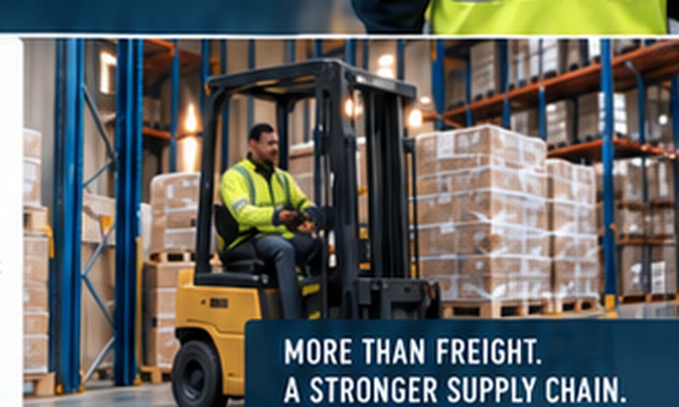 Palletised goods in a UK logistics warehouse